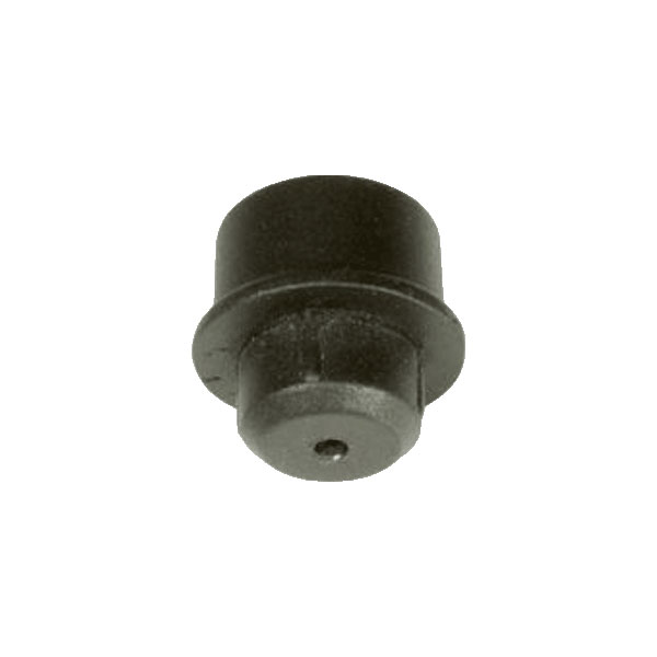 Dekor Round Aluminum Baluster Drilled-In End Cap Connectors - Bottom Rail View