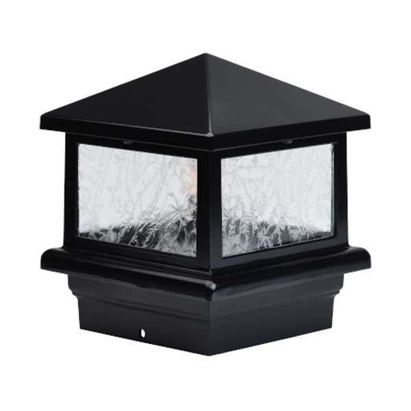 Aurora Sirius Pyramid Post Cap Light Black - Off