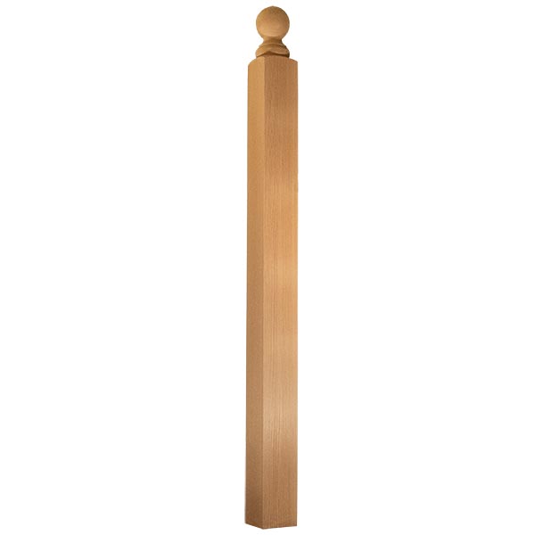 Square Ball Top Newel - Full Size