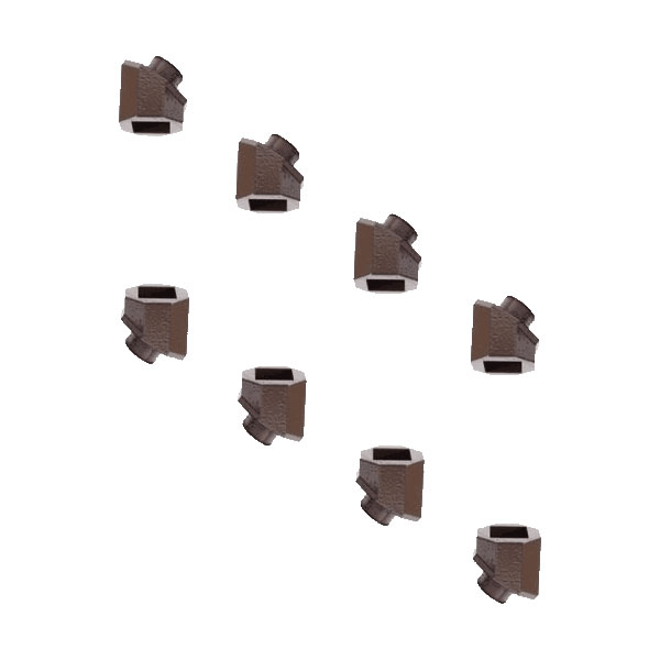 Dekor Square Aluminum Baluster Drilled-In Stair Fittings
