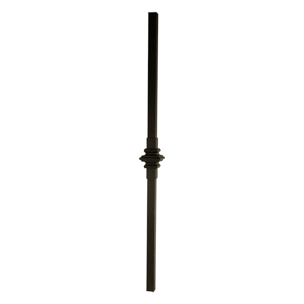 Dekor Square Aluminum Single Casey Collar Baluster