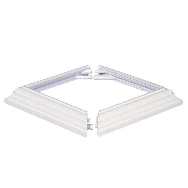 Square Two Piece PVC Post Skirt
