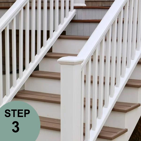 TimberTech Azek Square Composite Balusters - White