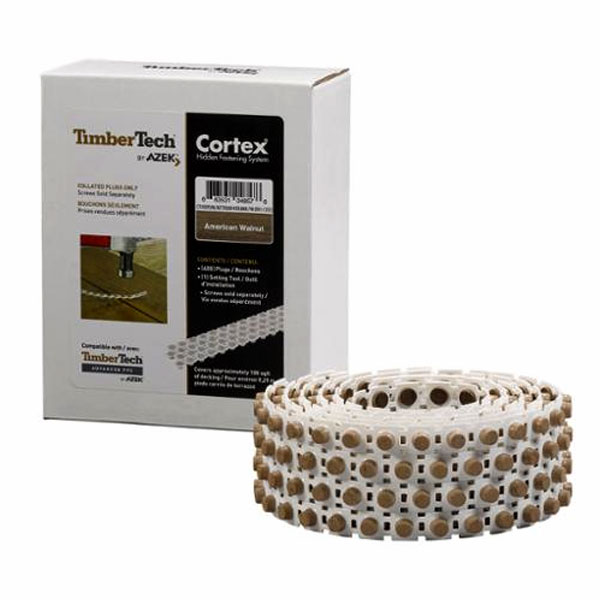 Cortex Timbertech/Azek Replacement Plugs 400pc - American Walnut