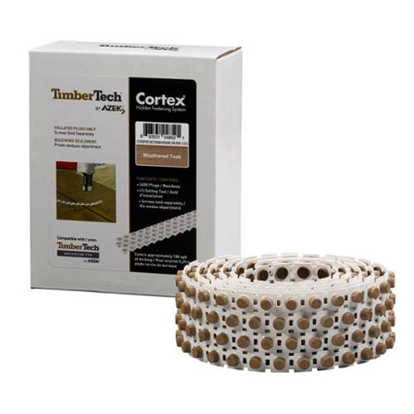 Cortex Timbertech/Azek Replacement Plugs 400pc - Weathered Teak