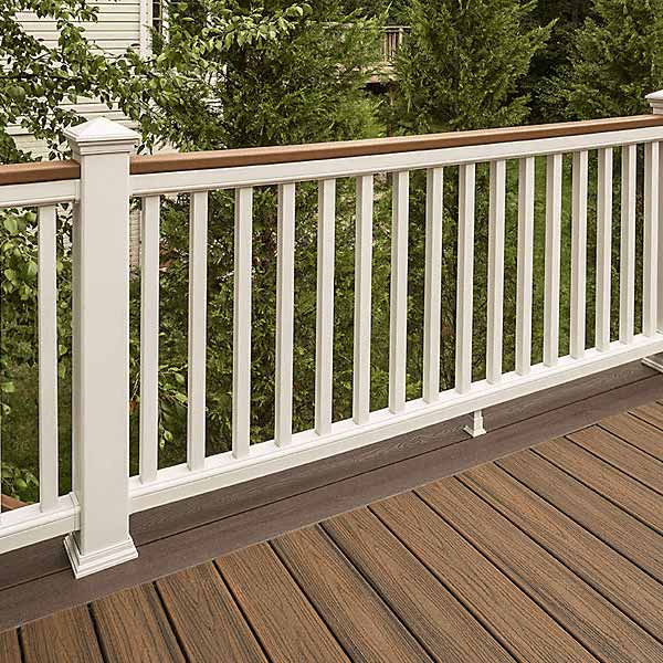Trex Transcend White Rail and Baluster Kit Installed