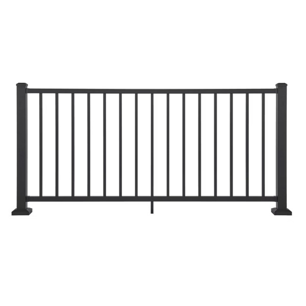 Trex Select Aluminum Rail Charcoal Black Panel Attached To Posts