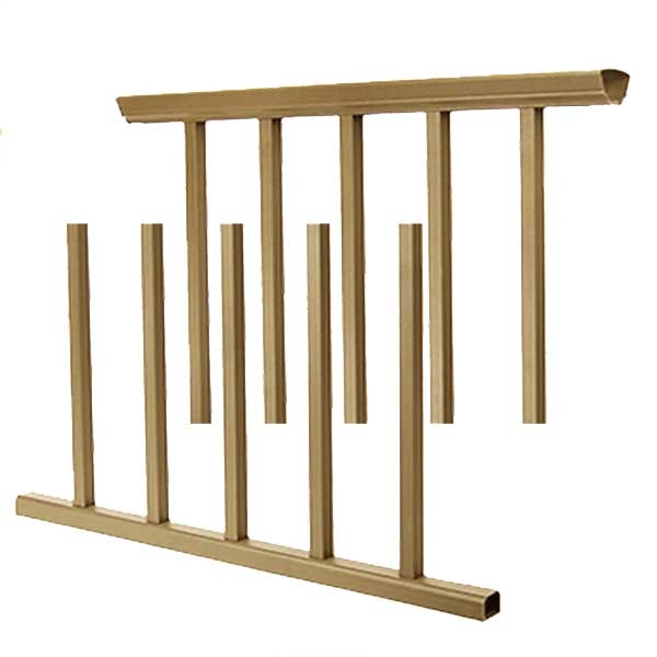 Prestige Aluminum Level Rail Kit by DekPro - Maple Cream