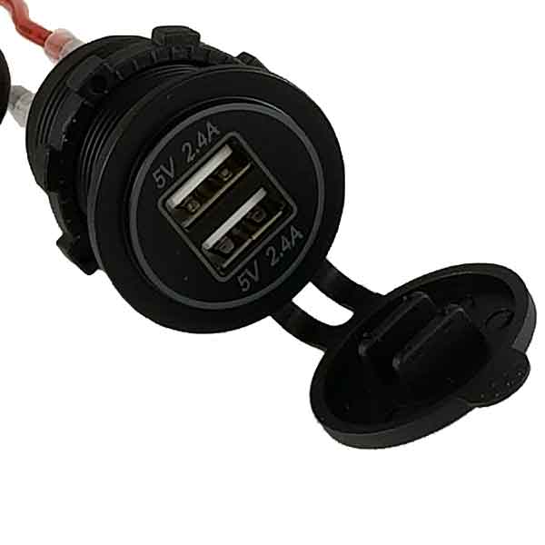 Deck Store Dual USB Post Port - Dual USB-A w/Glow Ring