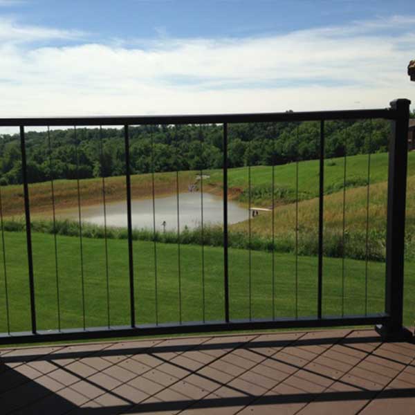 Westbury VertiCable Level Rail Panel - Installed