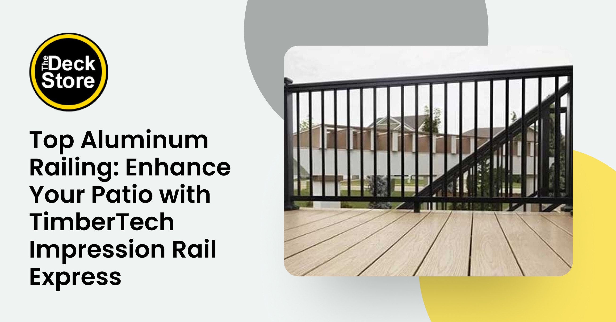 Top Aluminum Railing: Enhance Your Patio with TimberTech Impression Rail Express