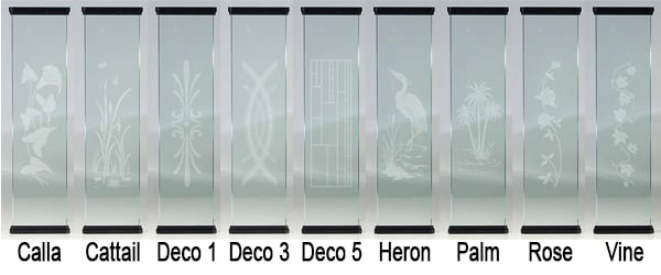 Dekor Etched Glass Baluster Styles