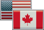 U.S. & Canadian Flags