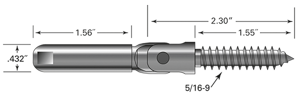 Wood Stair Non-Tensioner