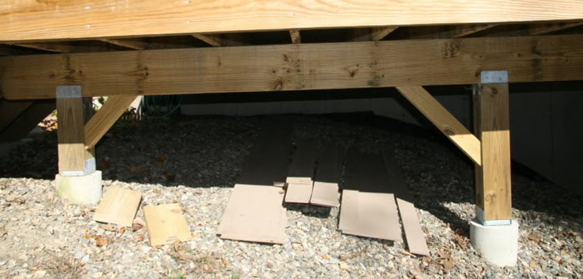 concrete deck footings