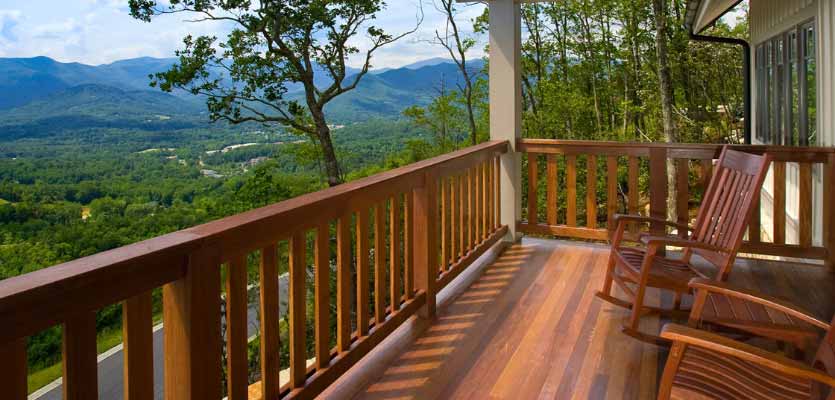 stained deck
