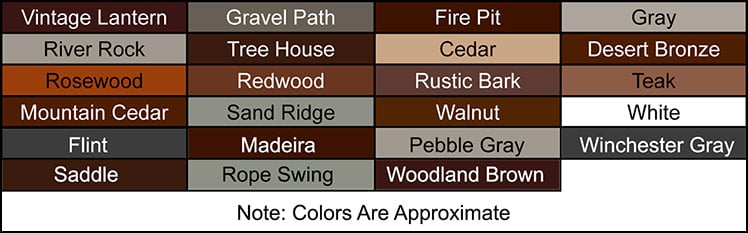 Screw Products C-Deck Screw Colors